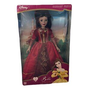 Vintage Disney Princess Belle Porcelain Keepsake Doll 16”2003